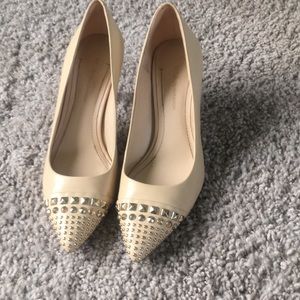 Tan pumps